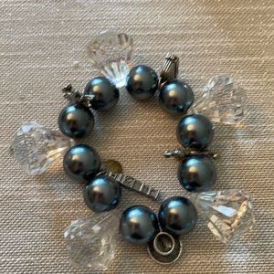 My flat in London. Black pearl bracelet